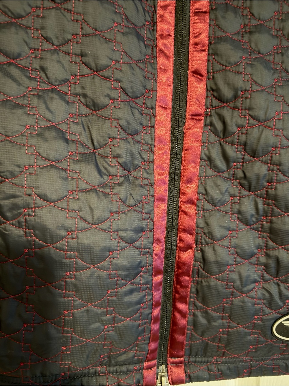Harley-Davidson Women's Black & Red Quilted Lightweight Moto Jacket - Picture 7 of 16